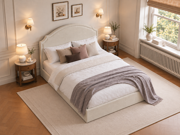 The Asteria Bed – Naples Cream
