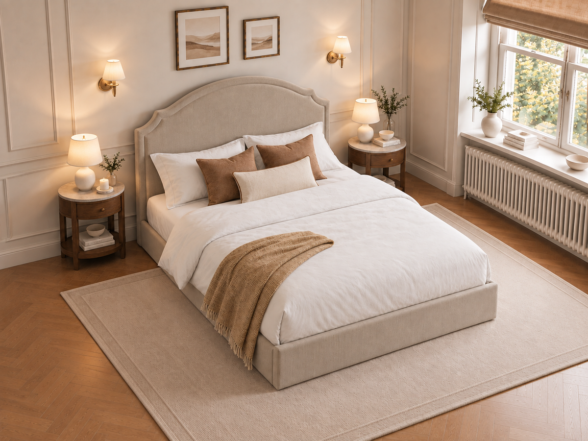 The Asteria Bed in Naples Sand - room view