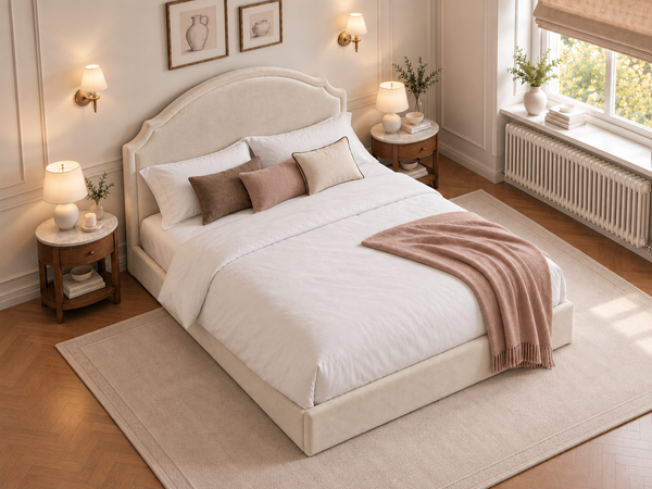 The Asteria Bed – Plush Cream