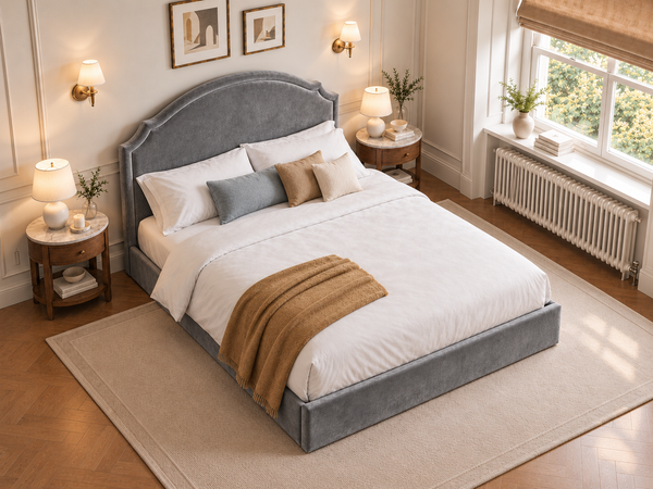 The Asteria Bed – Plush Grey