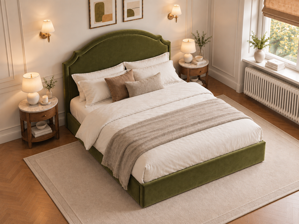 The Asteria Bed – Plush Olive