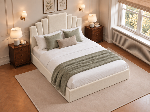 The Monroe Bed – Plush Cream