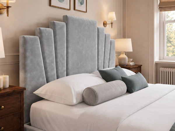 The Monroe Bed – Plush Silver