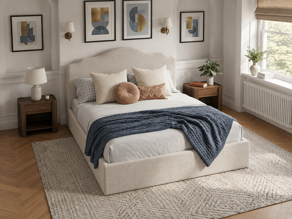 The Athena Bed – Naples Cream