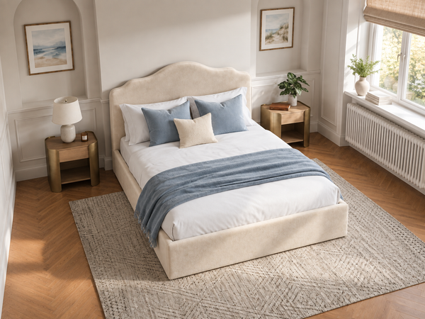 The Athena Bed – Plush Cream