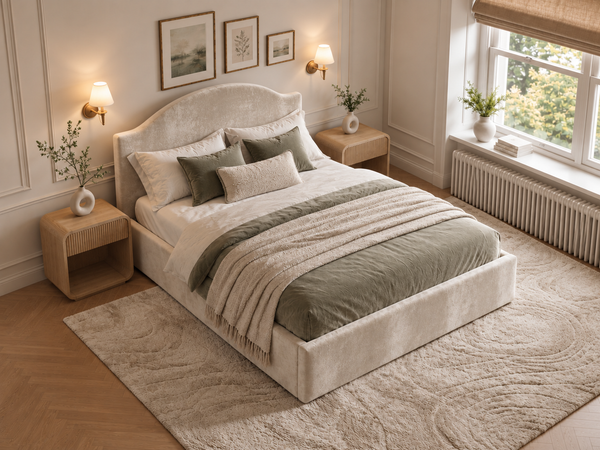The Aurelia Bed – Plush Cream
