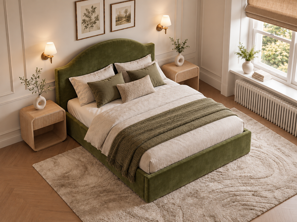 The Aurelia Bed – Plush Olive