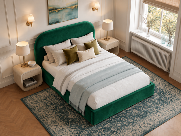 The Celeste Bed – Plush Green