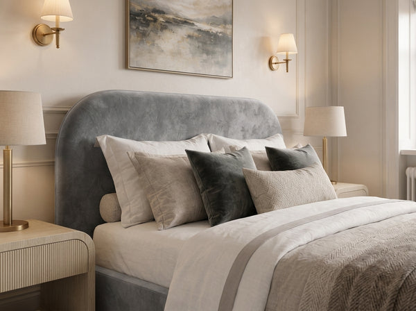 The Celeste Bed – Plush Silver