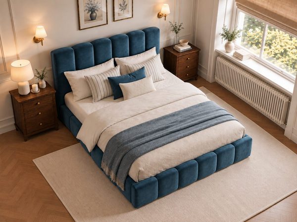 The Cloud Luxe Bed – Coniston Blue