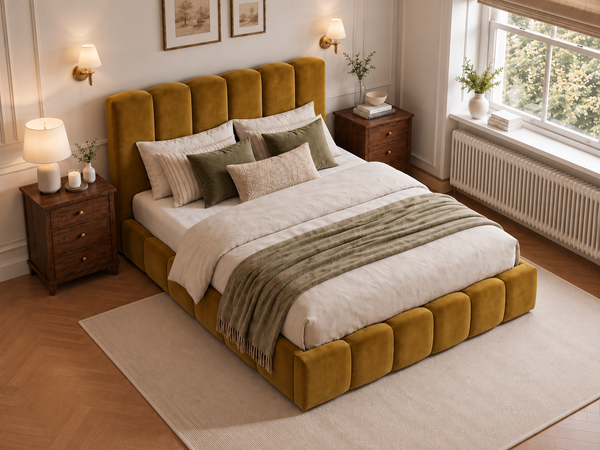 The Cloud Luxe Bed – Coniston Mustard