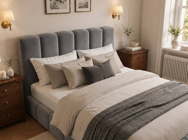 The Cloud Luxe Bed – Plush Grey
