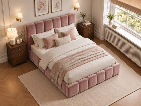 The Cloud Luxe Bed – Plush Pink