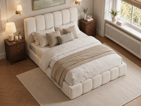The Cloud Luxe Bed – Teddy Ivory