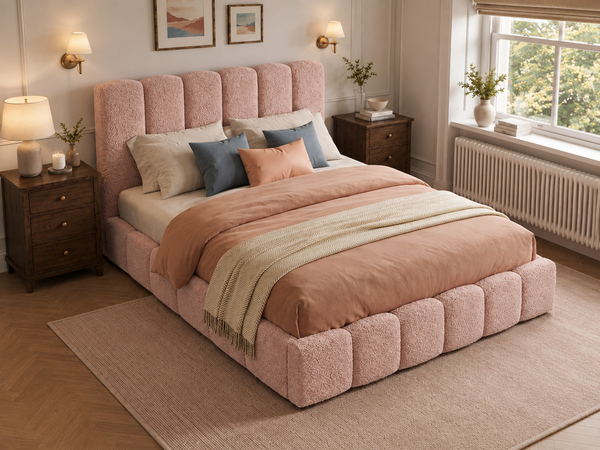 The Cloud Luxe Bed – Teddy Pink