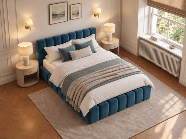 The Cloud Nine Bed – Coniston Blue
