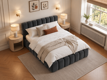The Cloud Nine Bed in Coniston Charcoal - room view