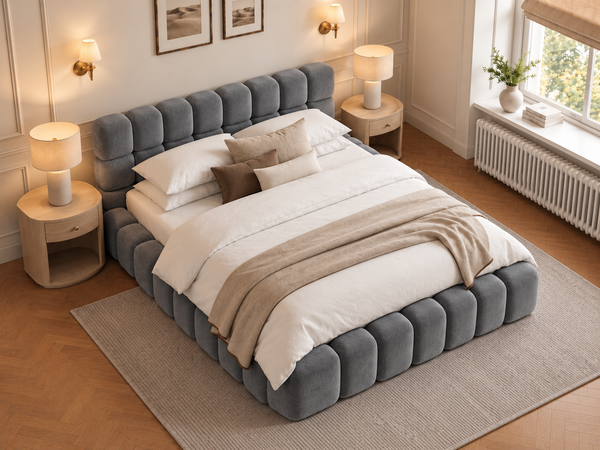 The Cloud Nine Bed – Plush Grey