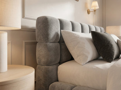 The Cloud Nine Bed in Plush Silver - room view