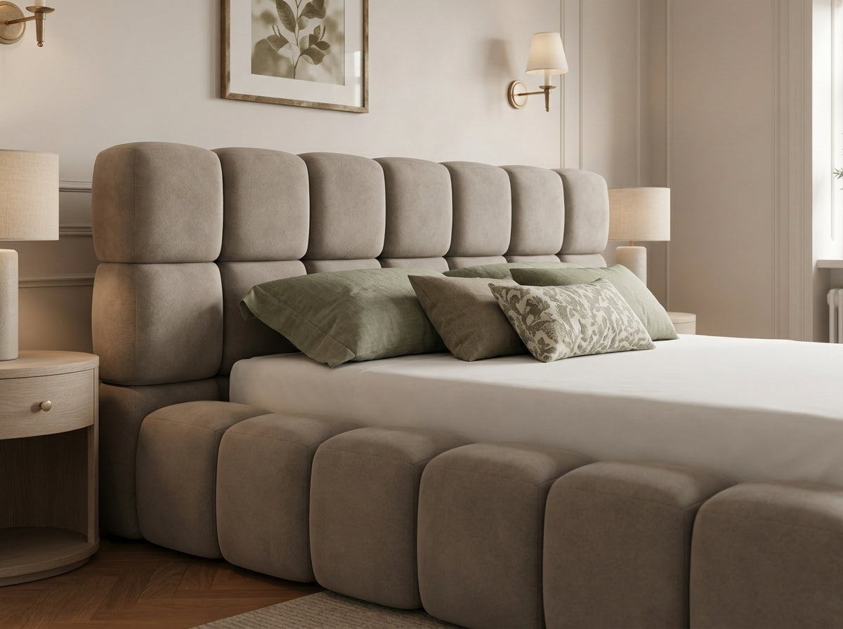 The Cloud Nine Bed in Sharon Mink - room view