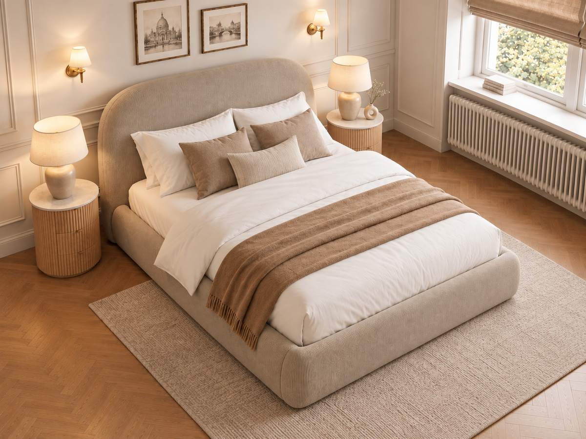 The Estelle Bed in Naples Sand - room view