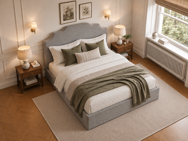 The Gatsby Bed – Naples Seal Grey