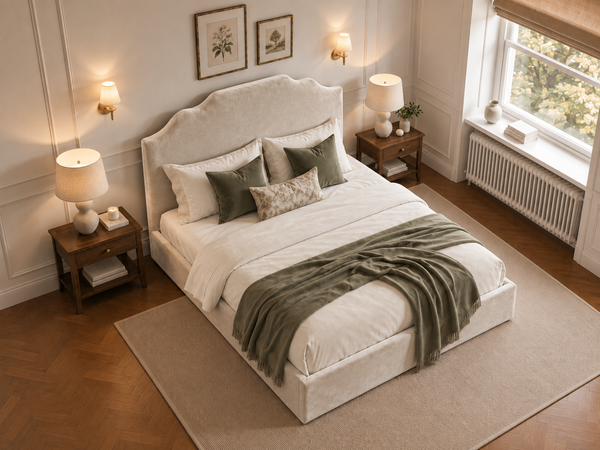 The Gatsby Bed – Plush Cream