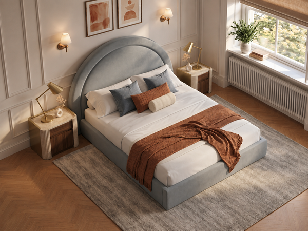 The Halo Bed – Naples Silver