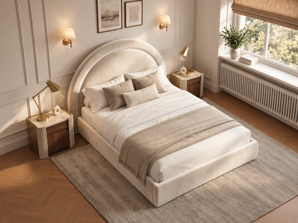 The Halo Bed – Plush Cream