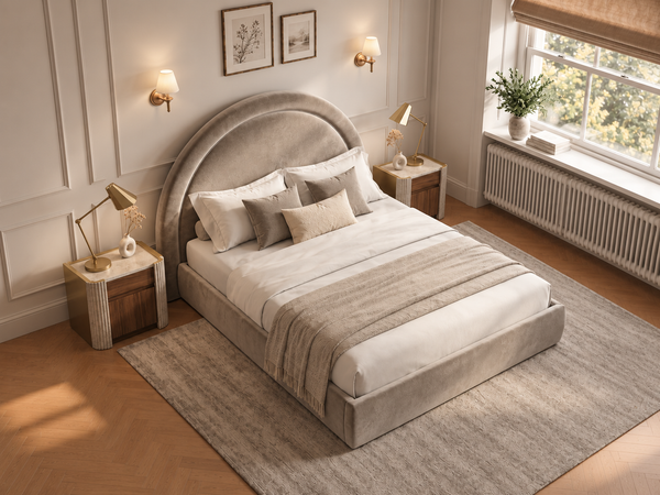 The Halo Bed – Plush Pebble