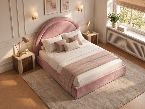The Halo Bed – Plush Pink