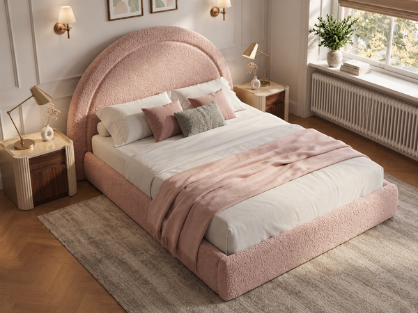The Halo Bed – Teddy Pink