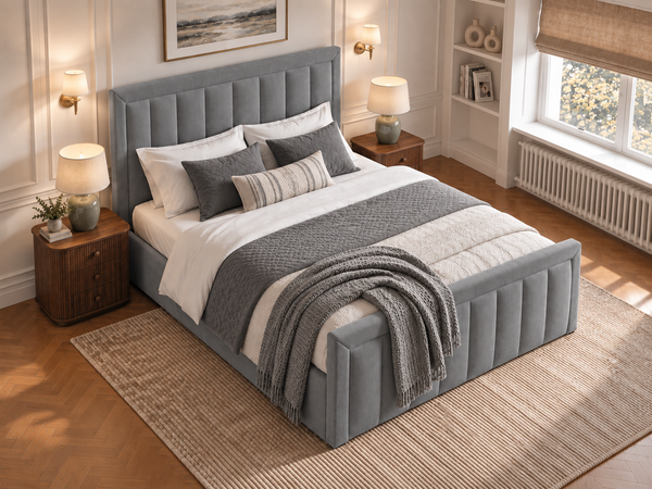 The Harrington Bed – Naples Silver