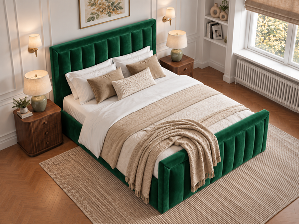 The Harrington Bed – Plush Green