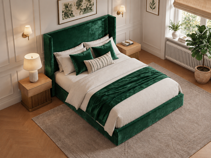 The Imperial Bed in Plush Green - room view
