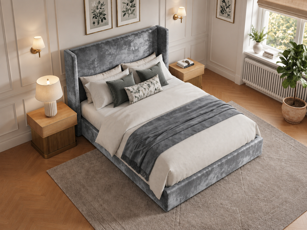 The Imperial Bed – Plush Silver