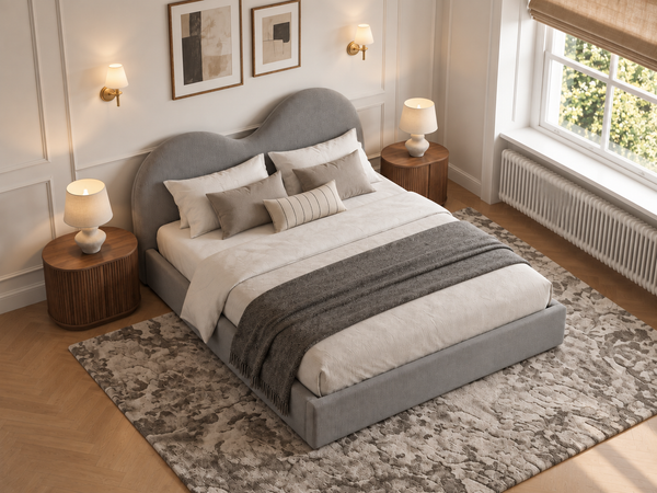 The Luna Bed – Naples Silver
