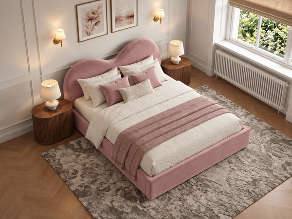 The Luna Bed – Plush Pink