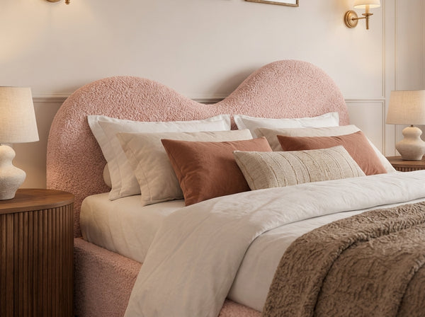 The Luna Bed – Teddy Pink