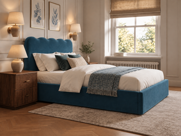 The Seraphine Bed – Coniston Blue
