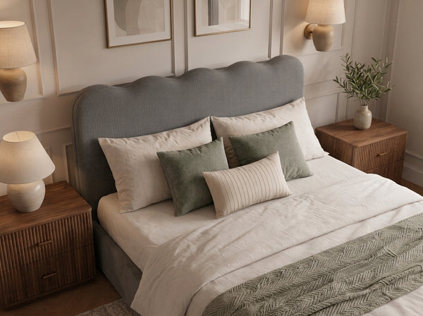 The Seraphine Bed – Naples Seal Grey