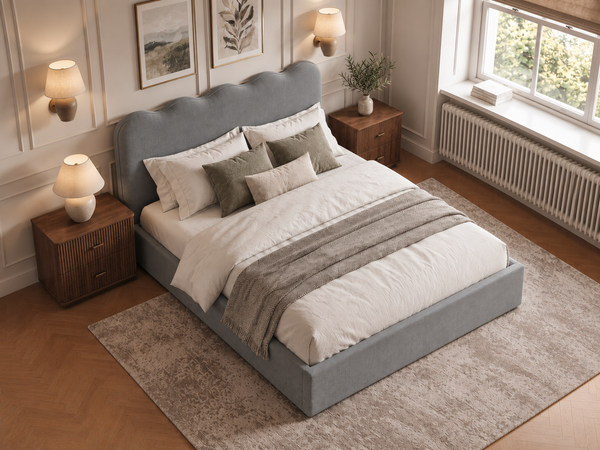 The Seraphine Bed – Naples Silver