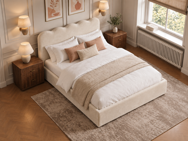 The Seraphine Bed – Plush Cream