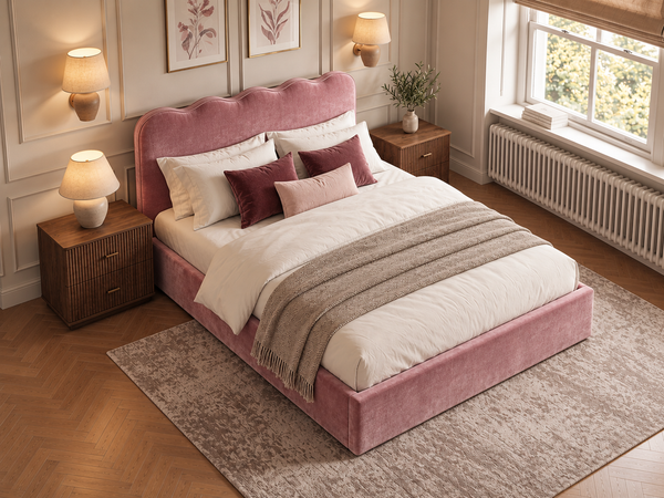 The Seraphine Bed – Plush Pink