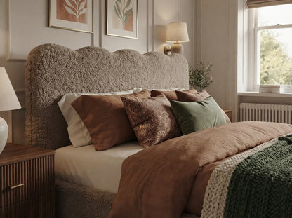 The Seraphine Bed in Teddy Mink - room view