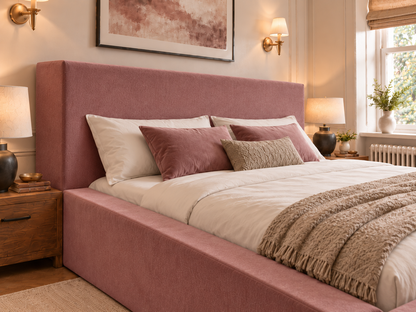The Weston Bed in Coniston Pink - room view