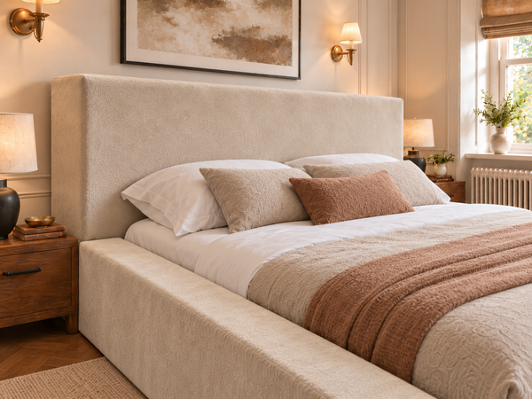 The Weston Bed – Plush Cream