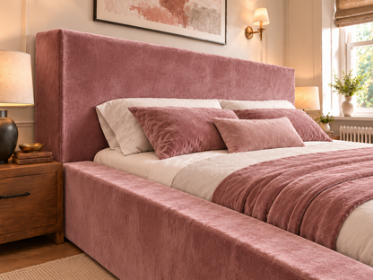 The Weston Bed in Plush Pink - room view