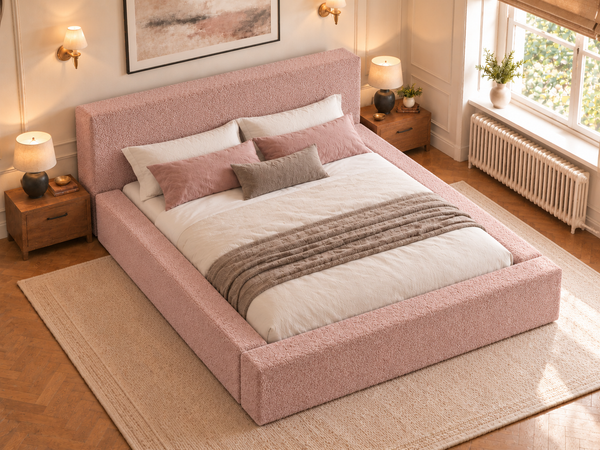 The Weston Bed – Teddy Pink