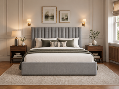 The Windsor Bed in Naples Silver - room view